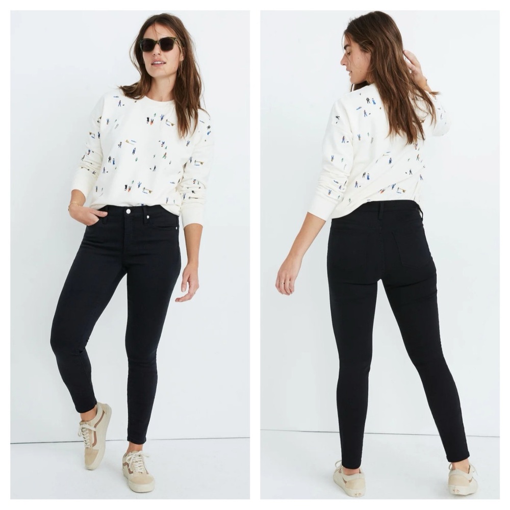 Madewell Jeans 9" Mid-Rise Skinny Jeans in Lunar Wash 28 Tencel Denim Edition